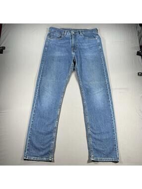 Levis Y2K 505 Regular Fit Jeans Blue Denim Mens 33 x 32 (Fits 34 x 32)